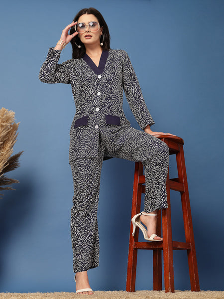 Women V-Neck Nightwear Set