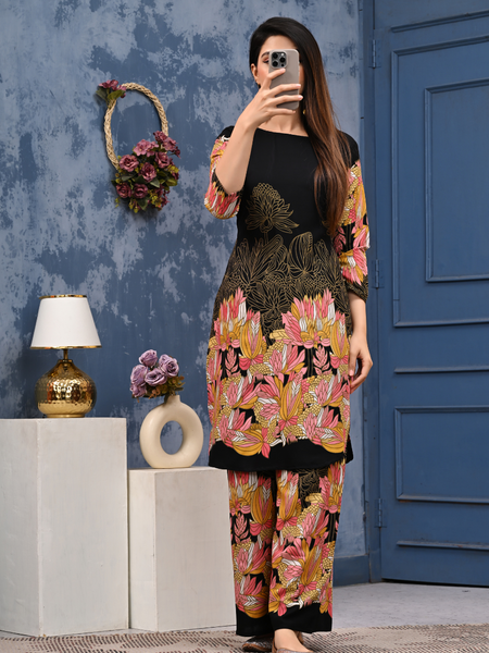 Classic Printed Coord Set for Daily and Casual Wear
