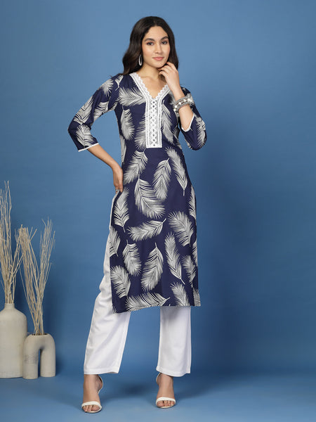 Women's Rayon Straight Kurta
