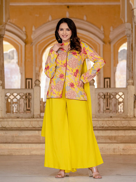 Women Floral Print Straight Kurta Set