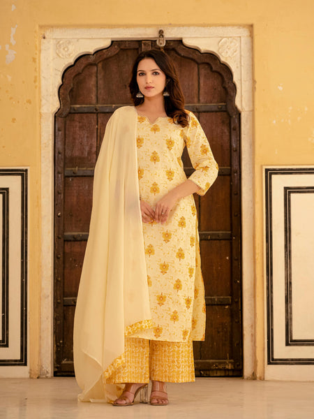 Women Floral Print Kurta Set