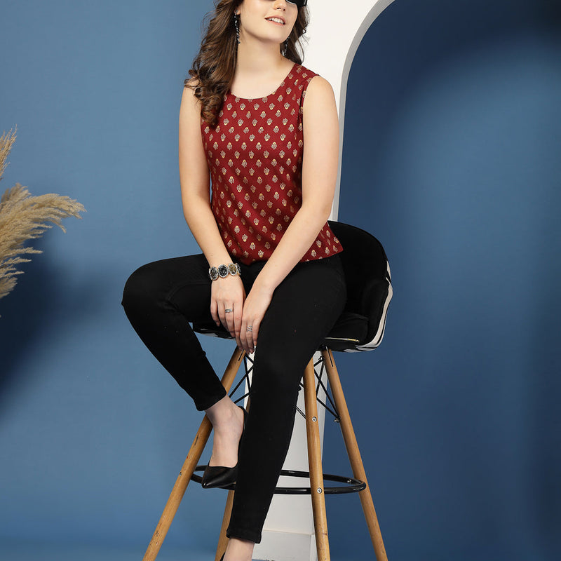Women's Floral Print Top