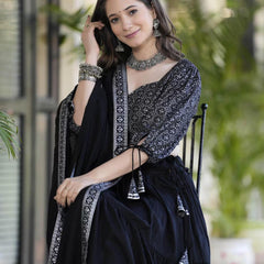 Women Flared Lehenga & Choli with Dupatta