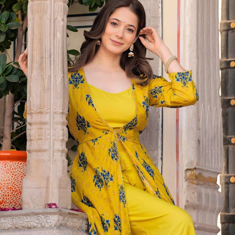 Women Floral Print Pant-Suit Set