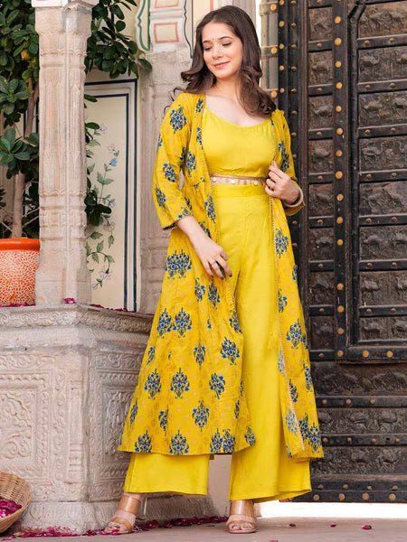 Women Floral Print Pant-Suit Set