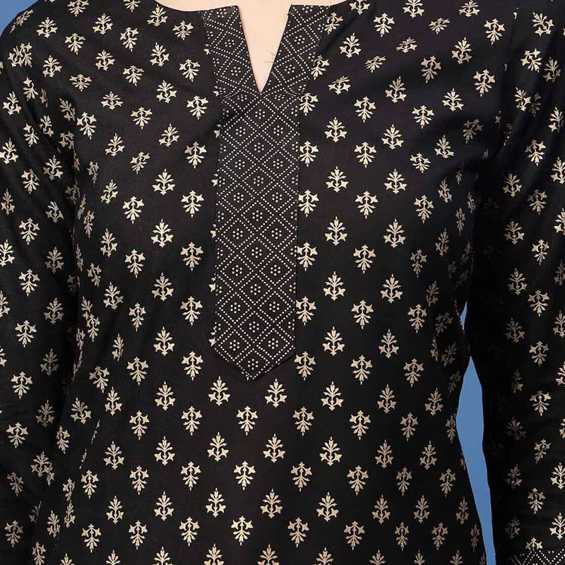 Women Floral Print Straight Kurta