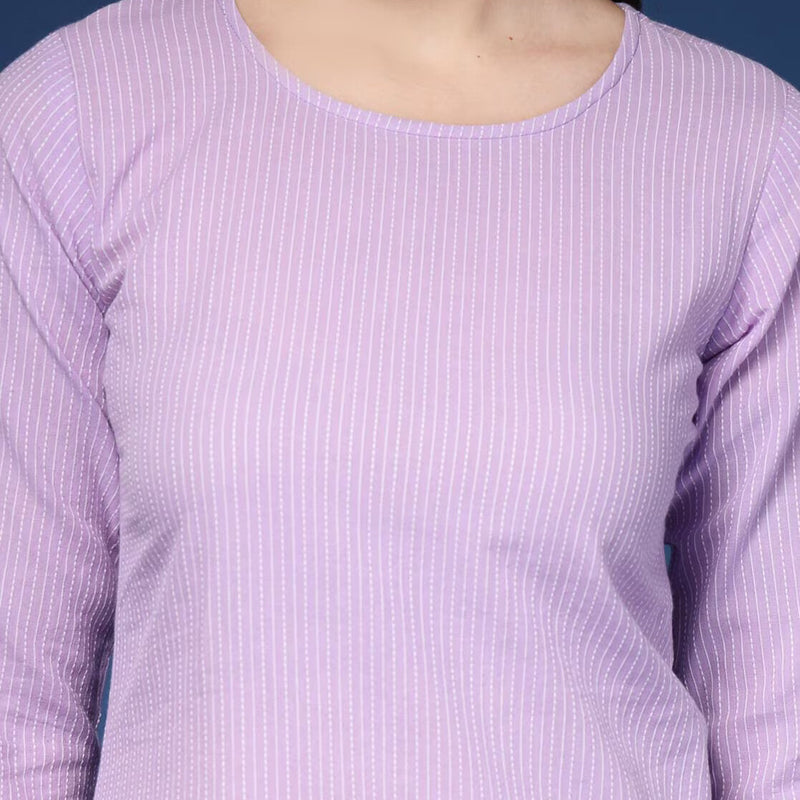 Women Striped Straight Kurta