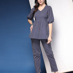 Women Striped 2-Piece Co-Ord Set
