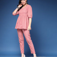 Women Striped 2-Piece Co-Ord Set