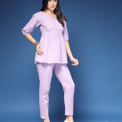 Women Striped 2-Piece Co-Ord Set
