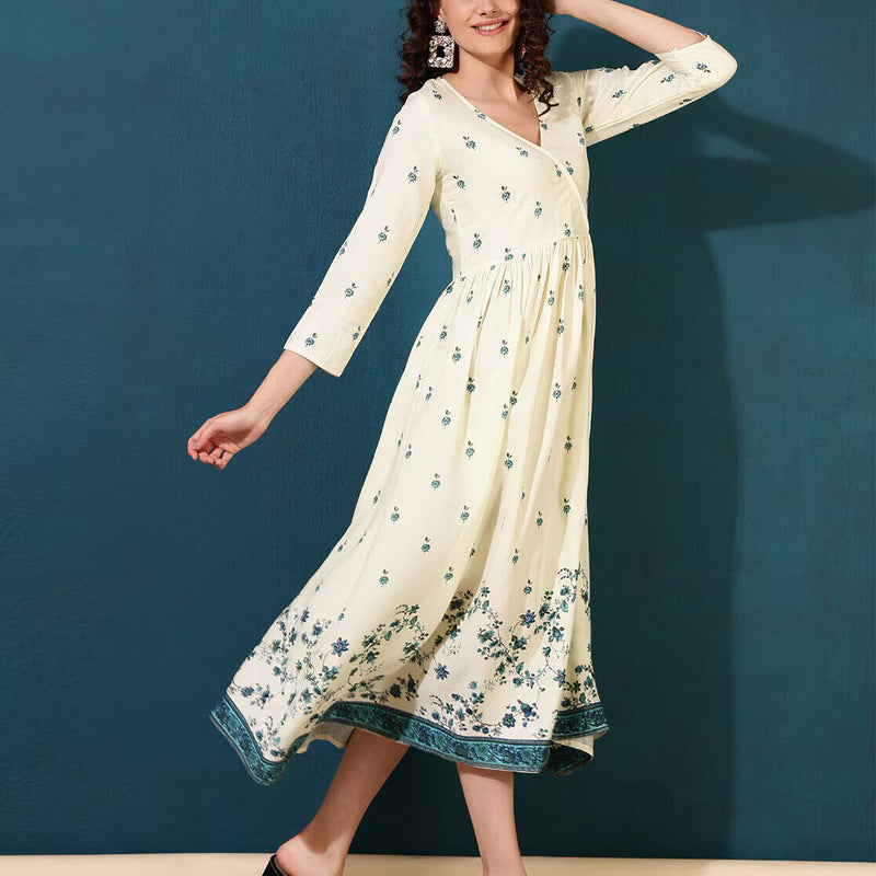 Women Floral Fit And Flare Dress