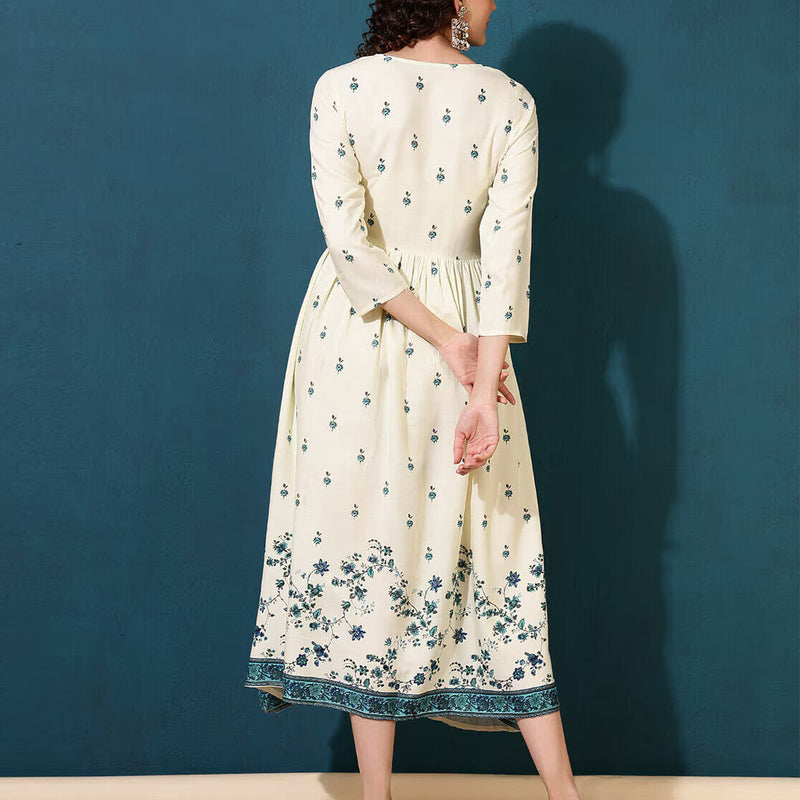 Women Floral Fit And Flare Dress