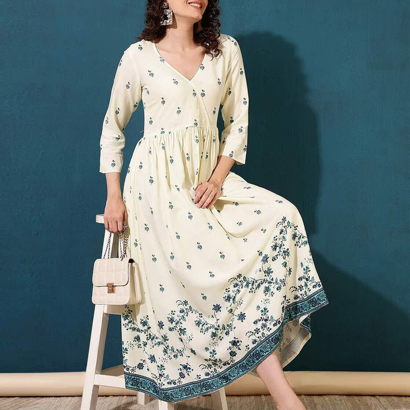 Women Floral Fit And Flare Dress