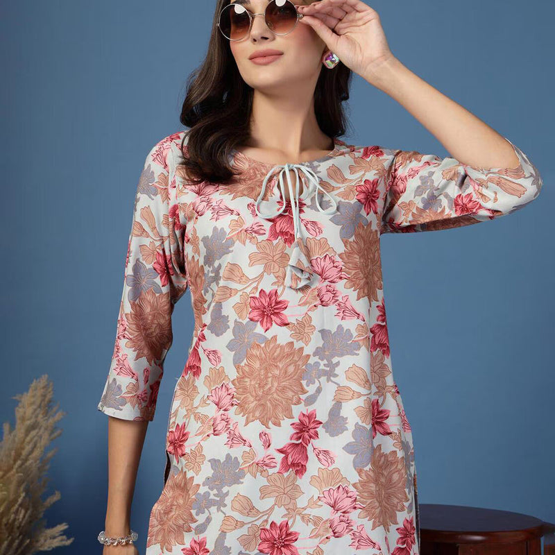 Women Floral Straight Kurta