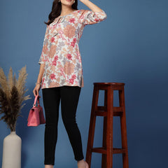 Women Floral Straight Kurta