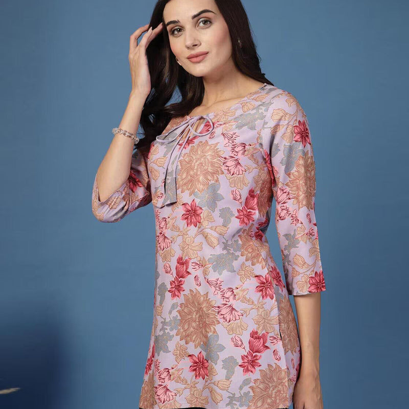 Women Floral Straight Kurta