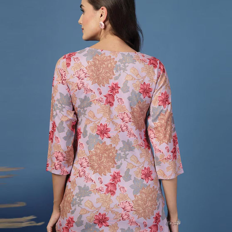 Women Floral Straight Kurta