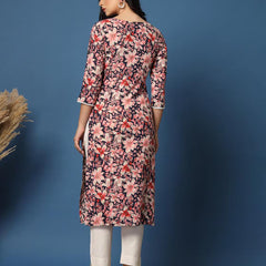 Women Floral Straight Kurta