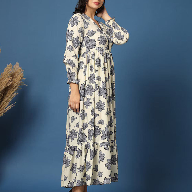 Women Floral Print Fit & Flare Dress
