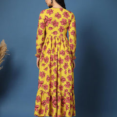 Women Floral Print Fit & Flare Dress