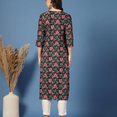 Women Floral Straight Kurta