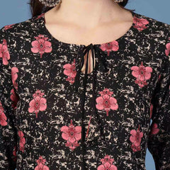 Women Floral Straight Kurta