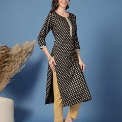 Women Floral Straight Kurta