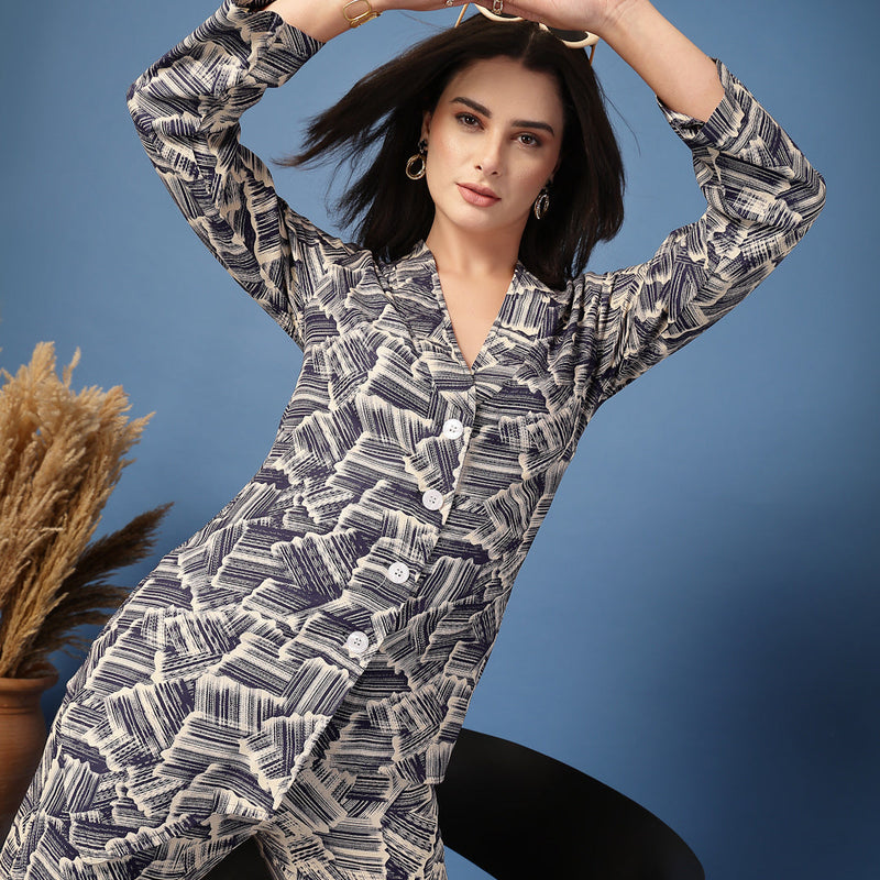 Women’s Shirt Palazzos Co-ords Set