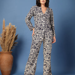 Women’s Shirt Palazzos Co-ords Set