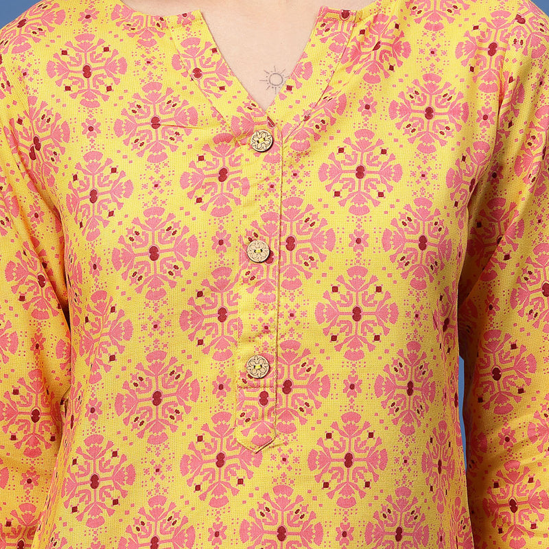 New Rayon Ethnic Motifs Printed Short Kurti