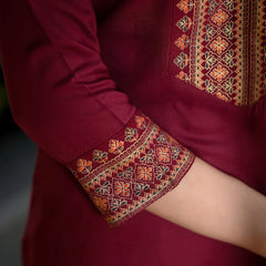 Women Viscose Rayon Kurta Pant Dupatta Set