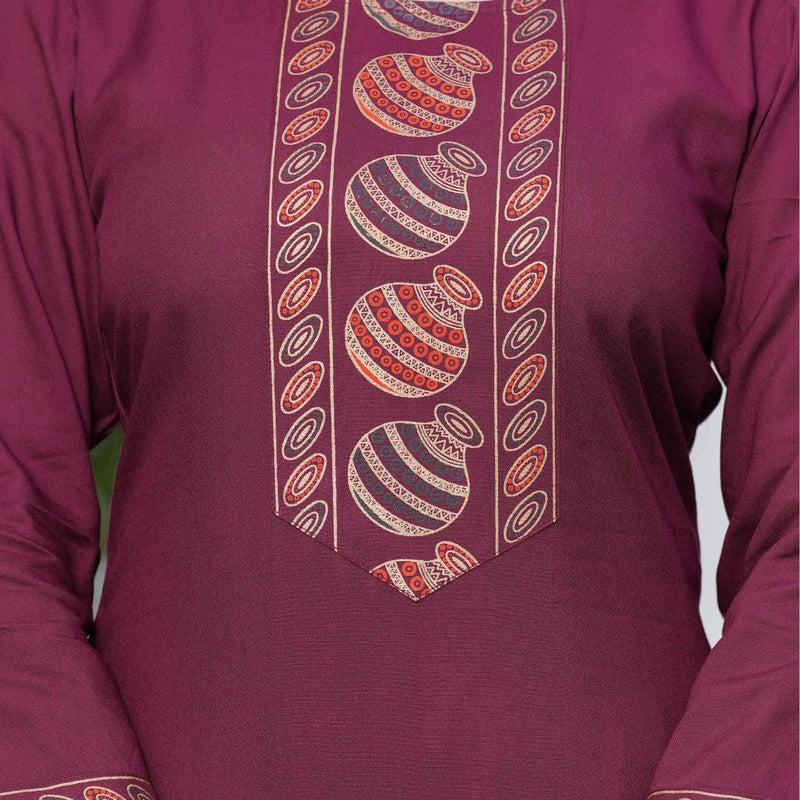 Women's Rayon Flared Kurta & Pants with Dupatta Set