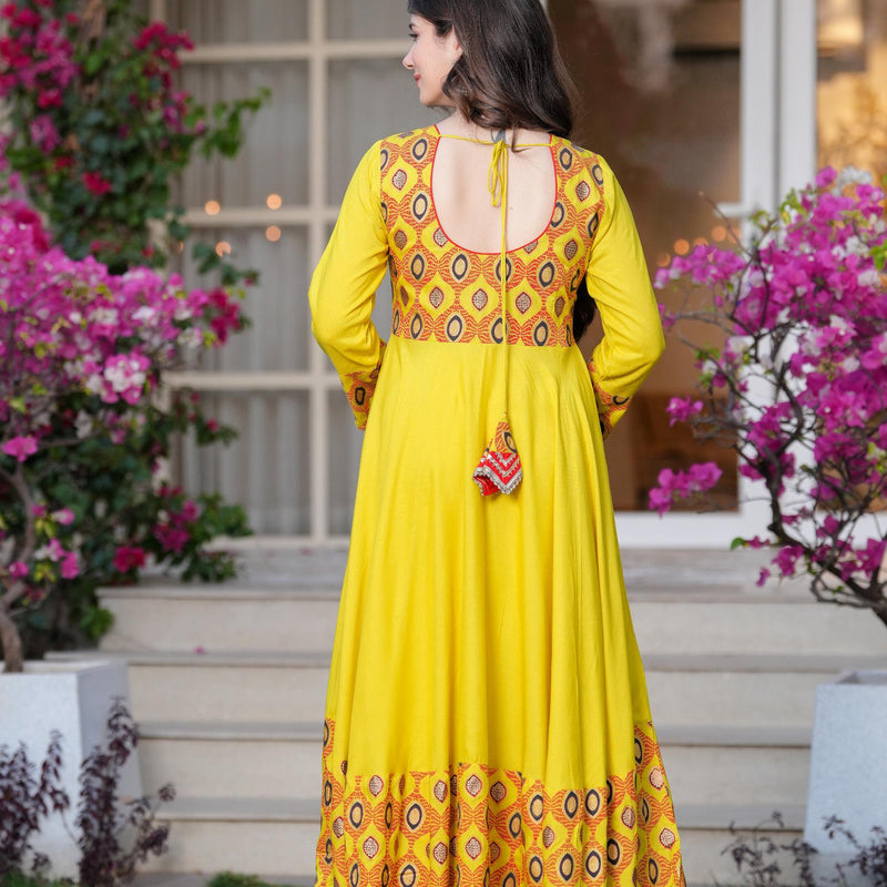 Women's Rayon Anarkali Kurta & Pants with Dupatta Set