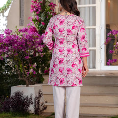 Women's Printed Straight Cotton  Kurta