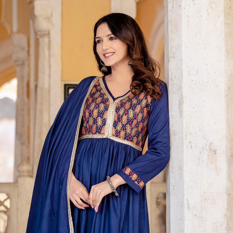 Women Viscose Rayon Kurta Palazzo Set