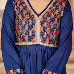 Women Viscose Rayon Kurta Palazzo Set