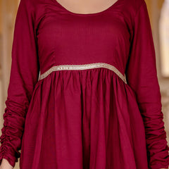 Women Viscose Rayon Kurta Palazzo Set