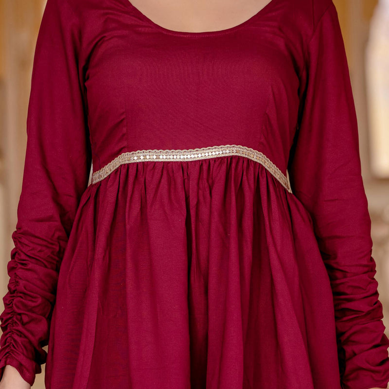 Women Viscose Rayon Kurta Palazzo Set