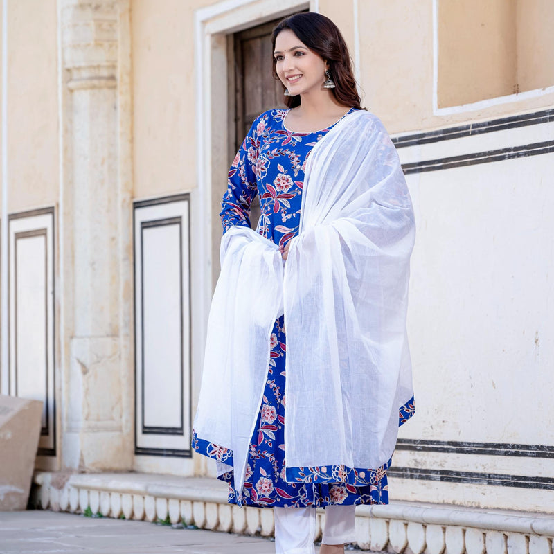 Women Floral Print Kurta Set