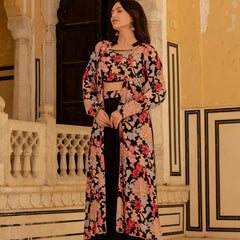 Floral Skirt-Suit Set