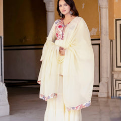 Women Floral Print Flared Kurta Set